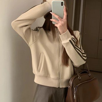 Mianhua 면 후드티 재킷 캐주얼 