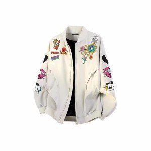 아메리칸 레트로 봄 가을 새로운 2025 바람막이 재킷 재킷 방풍 트렌드 다용도 야구 유니폼 남자 여자