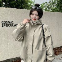 아메리칸 후드 외투 여성 의류 봄 가을 2025 루즈핏 재킷