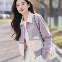 여성 코트 봄 드레스 2025 새로운 한국 스타일 패션 다용도 오픈 가디건