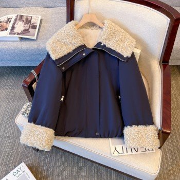 아메리칸 플리스 자켓 여성 코트 2025 겨울 뉴 캐주얼 재킷