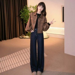 2025 봄 가을 여성 코트 패션 슬림 디자인 센스 싱글 브레스트