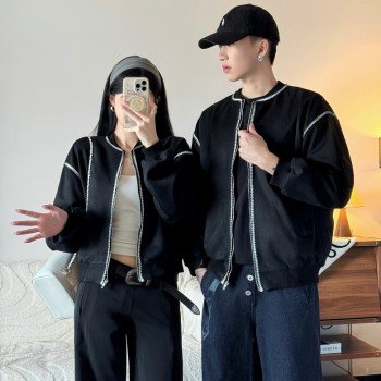 커플룩 루즈핏 사슴 캐시미어 재킷