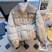 칼라 코튼 코트 남녀 겨울 두꺼운 외투