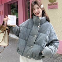 다운 재킷 여성 작은 키 패딩 화이트 덕 다운 재킷