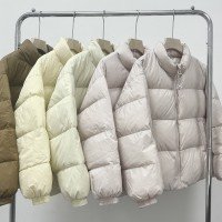 화이트 구스다운 남성 여성 다운 재킷 