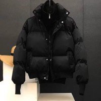  페이크 레이어드 겨울 의류 패치워크 면 의류 남녀공용 보온 방풍 패딩 재킷 