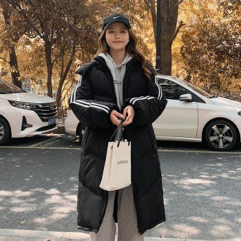 웰론 의류 여자 롱 패딩 디자인 틈새 시장 폭발 코튼 코트