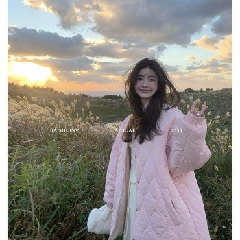 그리드 90 웰론 의류 oversize 프로필 모양 슬림 다운 재킷