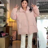 목화 의류 여성 코트 스탠딩 칼라 코튼 코트