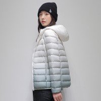 표준 90 플러시 구스다운 경량 패딩 얇고 가벼운 보온 다운 재킷 남녀공용