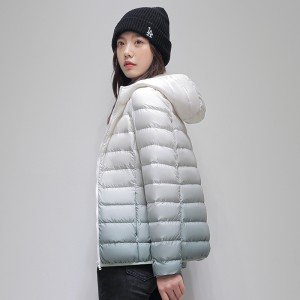 표준 90 플러시 구스다운 경량 패딩 얇고 가벼운 보온 다운 재킷 남녀공용