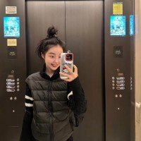 2025 패치워크 가벼운 다운 재킷 스탠드 카라 재킷