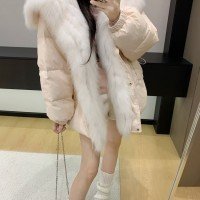 폭스퍼 하프 롱 코트 유럽과 미국 수출 인기