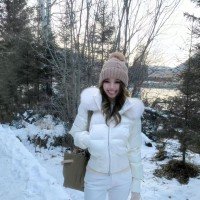 화이트 큰 폭스퍼 웰론 패딩 의류 재킷 여성 겨울 몸매 가꾸기 슬림해 보이는 보온 두꺼운 다운 코트