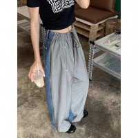 테더 캐주얼 바지 여자 패션 청바지