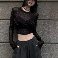 시스루 티셔츠 여름 에어컨 셔츠 망사 자외선 차단