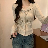 가을 숏 스타일 얇은 경량 자켓 가디건 M-2XL