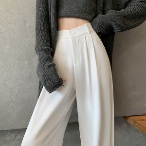 2026 얼음 실크 와이드 레깅스 바지 XS-2XL
