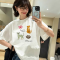 루즈핏 슬림몸매 연출 애완동물 알파벳 프린트 티셔츠 S~3XL