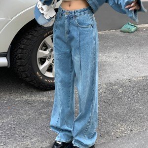 스트레이트 루즈핏 와이드 청바지 S-2XL