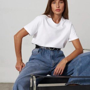 유럽풍 라운드넥 반팔 숏티셔츠 S-4XL